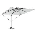 Parasol plażowy Ze LED Lights piaskowy 286 x 284 x 270 cm