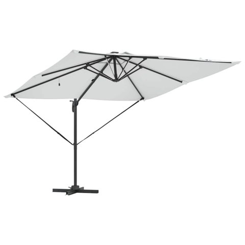 Parasol plażowy Ze LED Lights piaskowy 286 x 284 x 270 cm