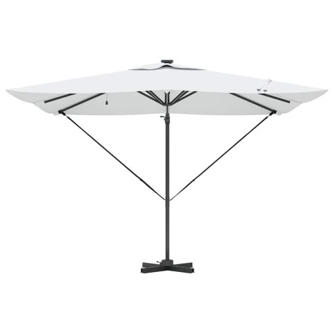 Parasol plażowy Ze LED Lights piaskowy 286 x 284 x 270 cm