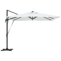 Parasol plażowy Ze LED Lights piaskowy 286 x 284 x 270 cm