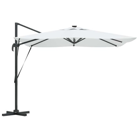 Parasol plażowy Ze LED Lights piaskowy 286 x 284 x 270 cm