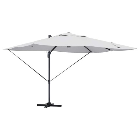 Parasol plażowy Ze LED Lights piaskowy 351 x 250 x 253 cm
