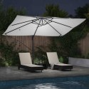 Parasol plażowy Ze LED Lights piaskowy 351 x 250 x 253 cm