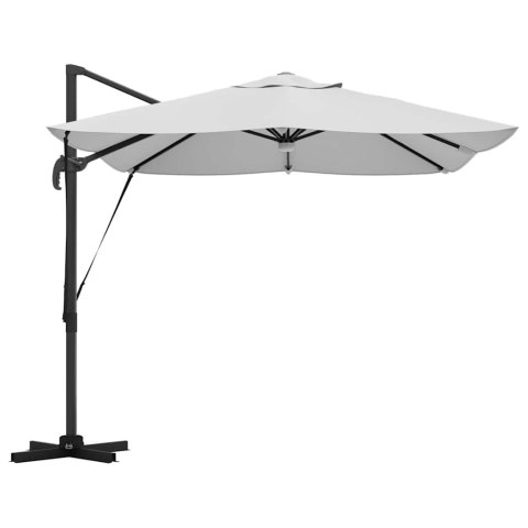 Parasol plażowy Ze LED Lights piaskowy 351 x 250 x 253 cm