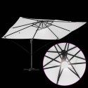 Parasol plażowy Ze LED Lights piaskowy 351 x 250 x 253 cm