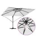 Parasol plażowy Ze LED Lights piaskowy 351 x 250 x 253 cm
