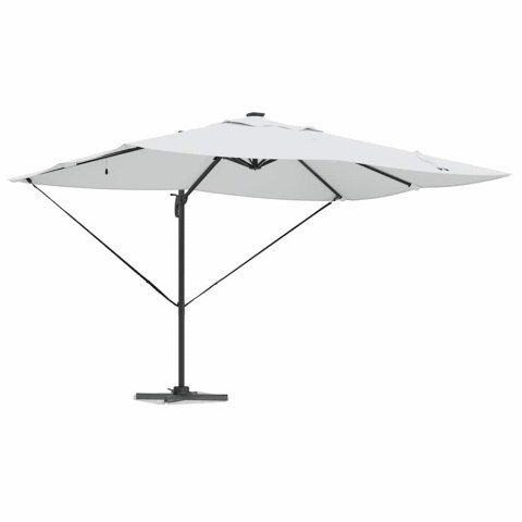 Parasol plażowy Ze LED Lights piaskowy 352 x 251 x 265 cm