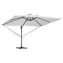 Parasol plażowy Ze LED Lights piaskowy 352 x 251 x 265 cm