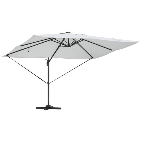 Parasol plażowy Ze LED Lights piaskowy 352 x 251 x 265 cm