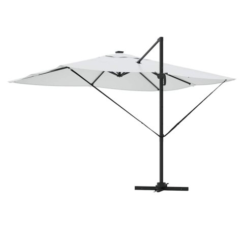 Parasol plażowy Ze LED Lights piaskowy 352 x 251 x 265 cm