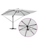 Parasol plażowy Ze LED Lights piaskowy 352 x 251 x 265 cm