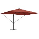 Parasol plażowy Ze LED Lights terakota 352 x 251 x 265 cm