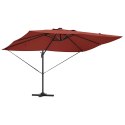 Parasol plażowy Ze LED Lights terakota 352 x 251 x 265 cm