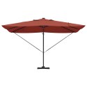 Parasol plażowy Ze LED Lights terakota 352 x 251 x 265 cm
