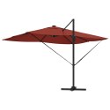 Parasol plażowy Ze LED Lights terakota 352 x 251 x 265 cm