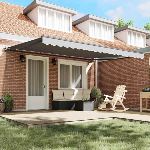 Rama markizy Antracyt 4 × 3 m Stal malowana proszkowo