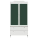 Szafa z Tablicą Biały 90 x 45 x 180 cm Materiał drewnopochodny