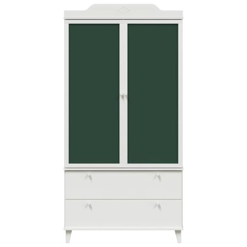 Szafa z Tablicą Biały 90 x 45 x 180 cm Materiał drewnopochodny