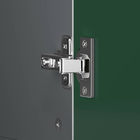 Szafa z tablicą z szufladą szaro-biały Materiał drewnopochodny