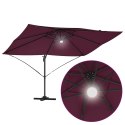 Parasol plażowy Bordeaux Czerwony 351 x 250 x 253 cm