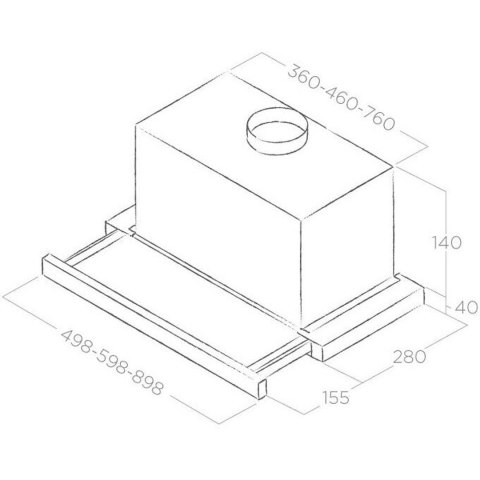 Okap ELICA ELITE 14 LUX WH/A/60 - PRF0037990B