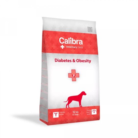 CALIBRA Veterinary Diets Diabetes /Obesity - karma dla psa - 12 kg (WYPRZEDAŻ)