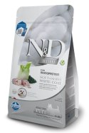 FARMINA N&D WHITE DOG SEA BASS, Spirulina and Fennel Adult Mini - sucha karma dla psów ras białych - 2 kg (WYPRZEDAŻ)