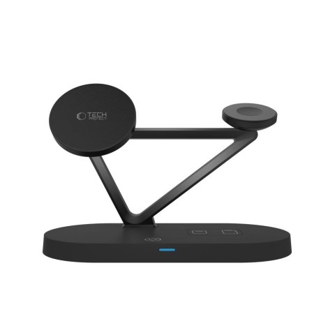 Ładowarka bezprzewodowa 3w1 ze stojakiem do urządzeń Apple - czarna