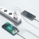 Ładowarka sieciowa C30W USB-C USB-A 30W - biała