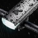Lampka rowerowa przednia z kablem USB-C 3000 lm - czarna