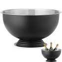 Misa do szampana ponczu stalowa 13 l śr. 393x214 mm - czarna