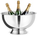 Misa do szampana ponczu stalowa 13 l śr. 393x214 mm - srebrna