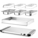 Podgrzewacz elektryczny płyta grzewcza do potraw 3x GN 1/3 400 W