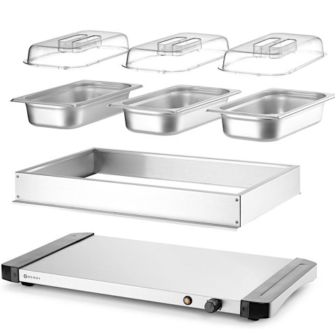 Podgrzewacz elektryczny płyta grzewcza do potraw 3x GN 1/3 400 W