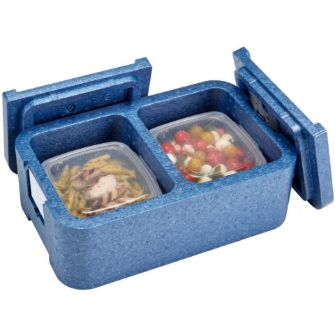 Pojemnik termoizolacyjny 2-komorowy Cam GoBox 437x276x175 mm - niebieski