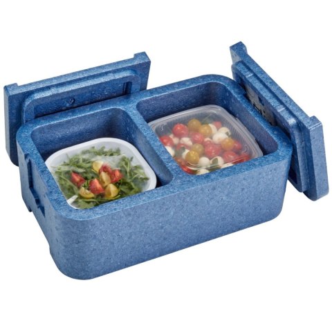 Pojemnik termoizolacyjny 2-komorowy Cam GoBox 437x276x175 mm - niebieski