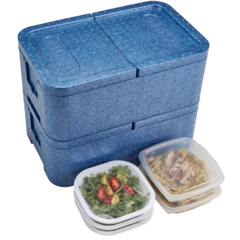 Pojemnik termoizolacyjny 2-komorowy Cam GoBox 437x276x175 mm - niebieski