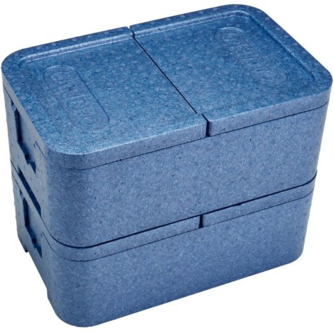 Pojemnik termoizolacyjny 2-komorowy Cam GoBox 437x276x175 mm - niebieski