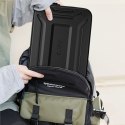 Pokrowiec etui usztywniane wodoodporne na laptopa 15-16'' - czarny