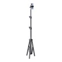 Statyw trójnożny tripod mocny ze stali węglowej 1.7m - czarny
