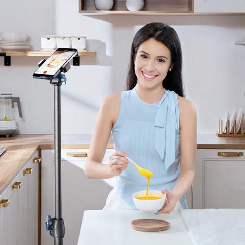 Statyw trójnożny tripod mocny ze stali węglowej 1.7m - czarny