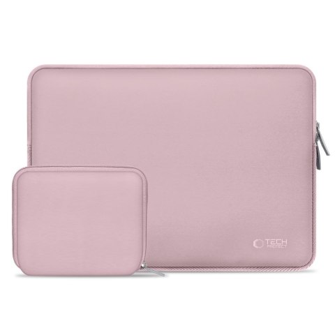 Torba pokrowiec Neoslim na laptopa 15-16'' + etui na akcesoria - różowy