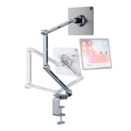 Uchwyt magnetyczny biurkowy 360 składany na telefon tablet - szary