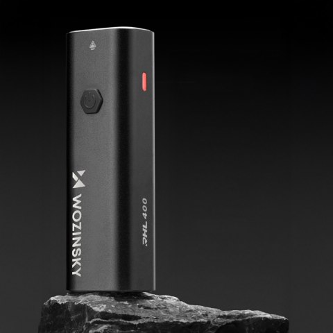 Zestaw lampek rowerowych akumulatorowych przednia tylna 400 lm - czarny