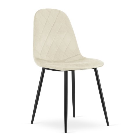 Krzesło ASTI - beż aksamit x 4