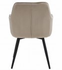Krzesło JORK360 - ciemny beż aksamit / nogi czarne x 1
