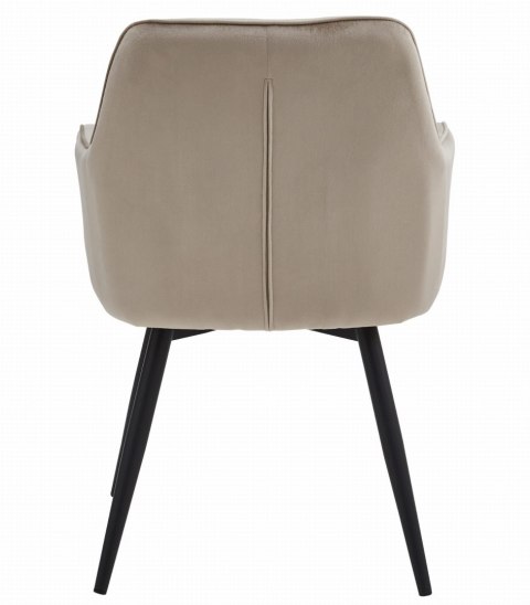 Krzesło JORK360 - ciemny beż aksamit / nogi czarne x 1