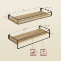 Zestaw 2 półek - sonoma - LWS441B11