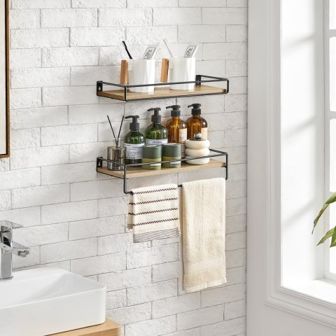 Zestaw 2 półek - sonoma - LWS441B11