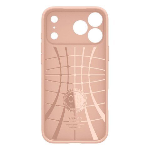 Etui pokrowiec case na iPhone 17 Pro Max Liquid Air - tytanowo-różowe